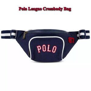 NWT Ralph Lauren Polo Color Refined Navy Size Small League Crossbody Bag